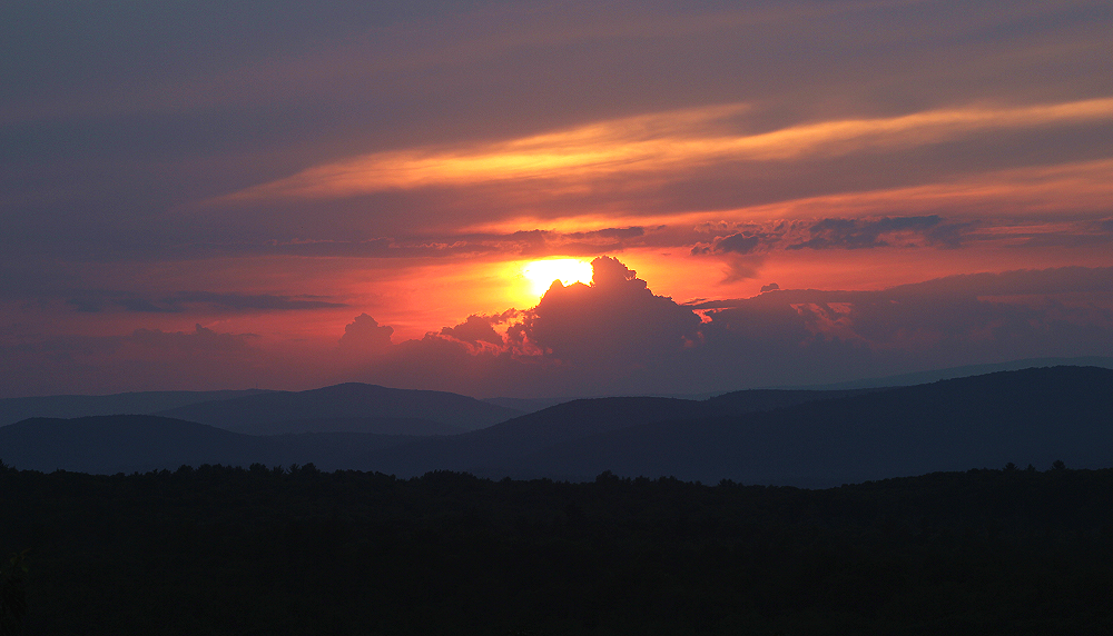 Sunset Over the Rondout Valley and Catskill Mountains, by John Morzen
