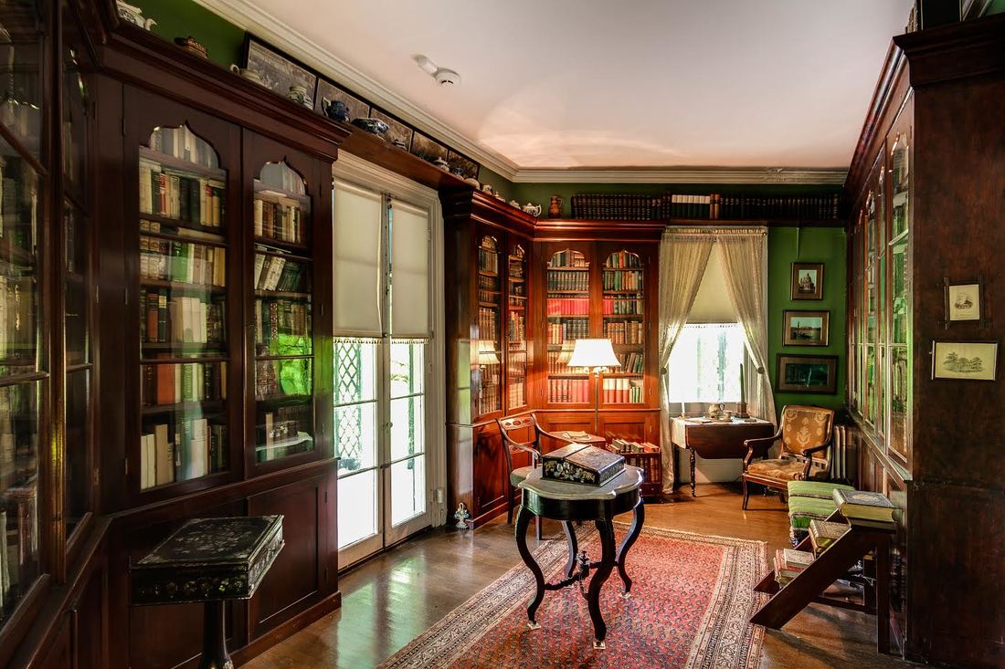 Inside the library of the Locust Grove Estate, in Poughkeepsie, New York.