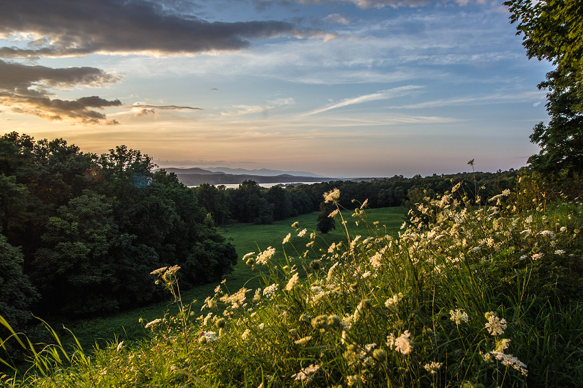 Summer view from the Vanderbilt Estate in Hyde Park by John Morzen Photography.