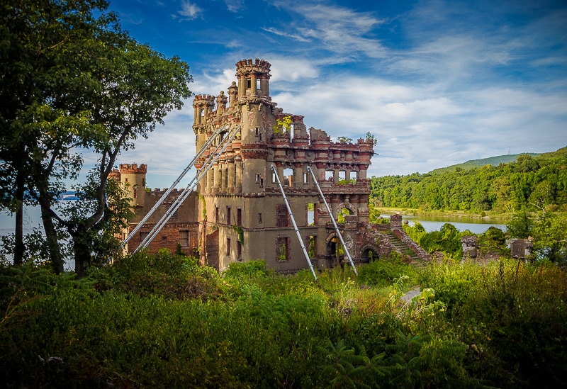 Bannerman Castle, located on Bannerman Island on the Hudson River, by John Morzen.