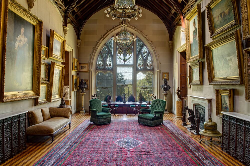 Interior of Lyndhurst Mansion, in Tarrytown, New York